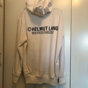 Helmut Lang white TAXI hoodie